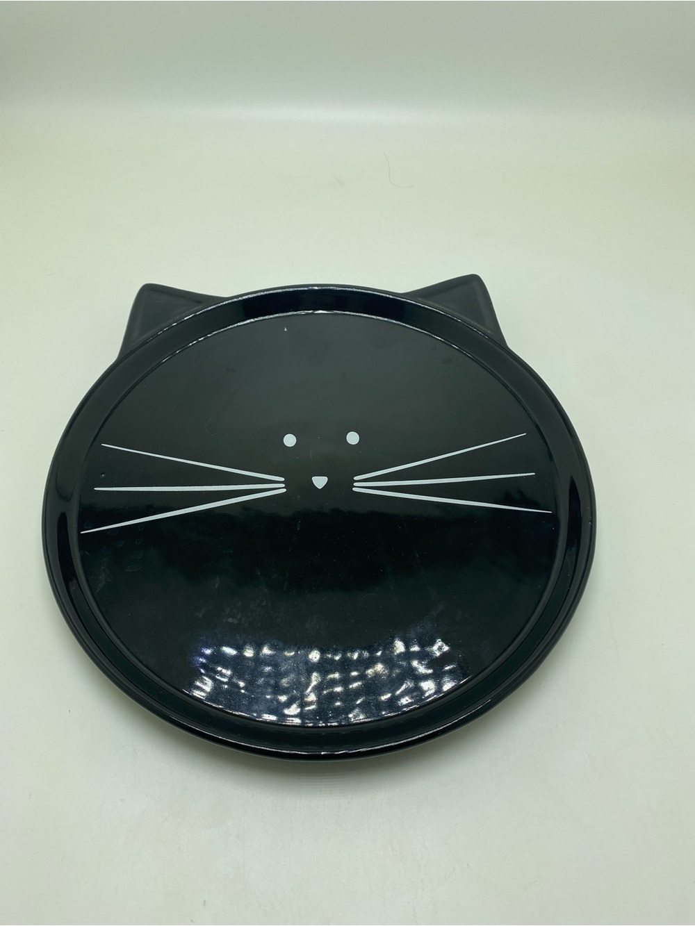 LTD Black Cat Platter Ceramic 10”